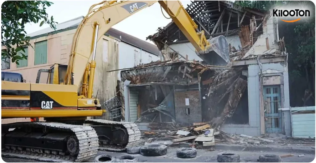 مراحل تخریب ساختمان